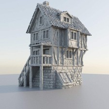 Shady Merchant House  D D TTRPG Playable 3D Printed Building Terrain Scenery 