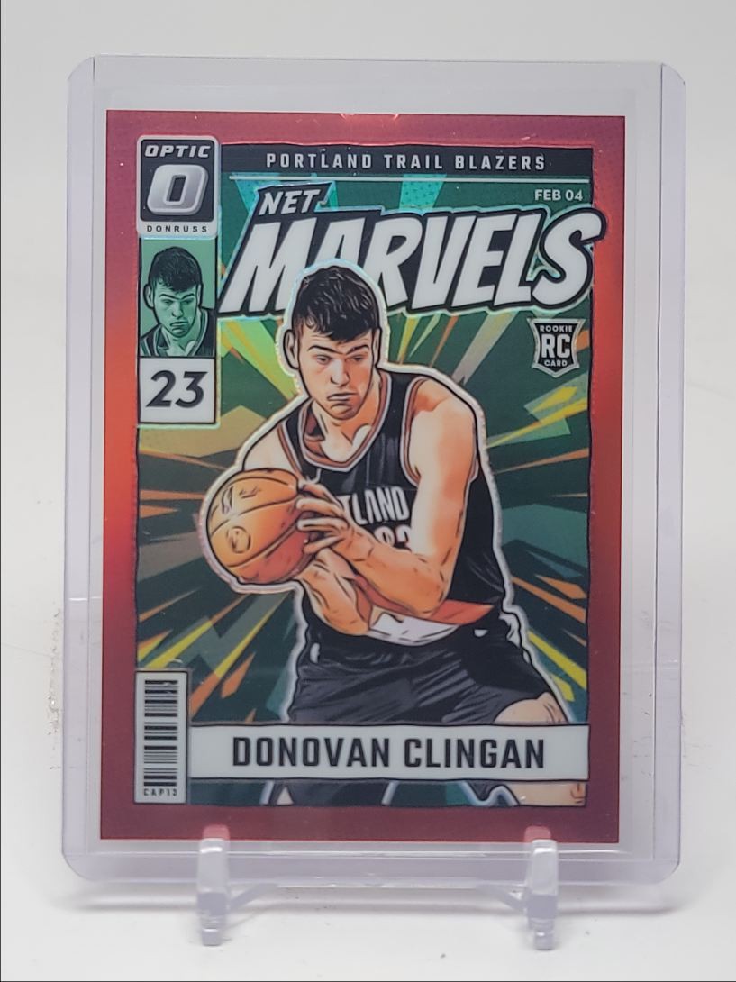 DONOVAN CLINGAN 2024-25 DONRUSS OPTIC NET MARVELS ROOKIE RED RC /99 Q0234