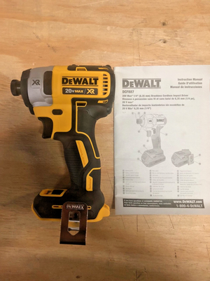 #ad DeWalt DCF887B 20V MAX XR 3 Speed 1 4 in. Impact Driver Tool Only $84.99