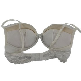 La Perla Ivory Lace Push Up Bra Padded Underwire Strappy Adjustable Straps Lux