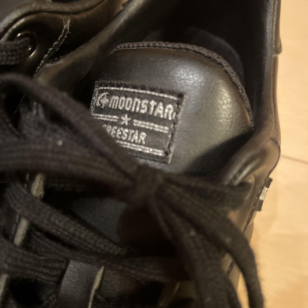 SAOLA MOONSTAR Sneakers Uomo Pelle Nera 7US 6UK Suola Bianca Ottime Condizioni