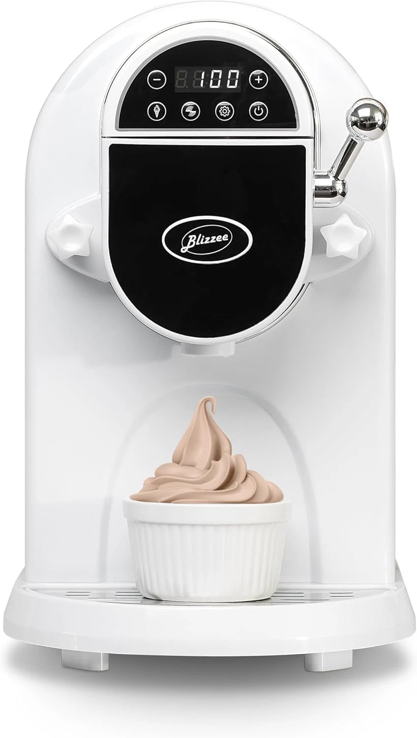 Soft Serve Ice Cream Machine 1.25Qt | No Pre-Freezing Automatic Ice Cream Maker