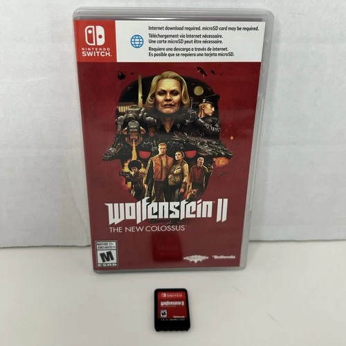 Wolfenstein II: The New Colossus (Nintendo Switch) Authentic COMPLETE! TESTED!