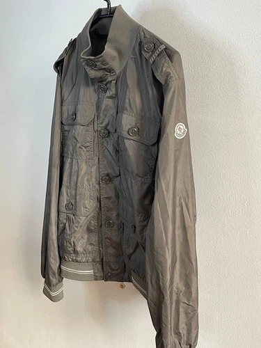 Moncler Delonix Giubbotto Nylon Cargo Uomo Bomber Jacket Taglia 4 Cappotto Militare