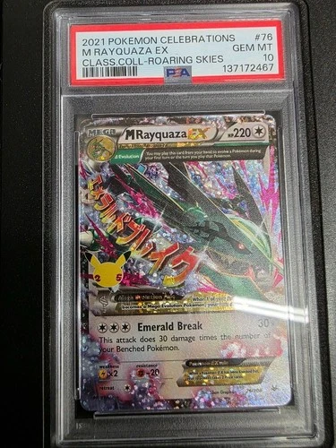PSA 10 M RAYQUAZA EX 76/108 CELEBRATIONS CLASSIC COLLECTION POKEMON