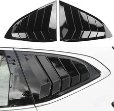 LEXLEY Racing Style Rear Side Window Louvers Air Vent/Louvers Scoop Cover Blinds