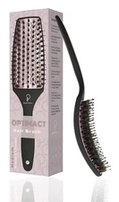 Curved Vented for Blow Drying - Boar Bristle Brush (Medium) Medium, Rose Gold 