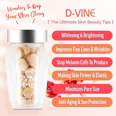 60's Wellous Ibling D-VINE Pomegranate Collagen Anti-Aging Skin Whitening