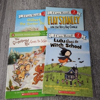 Early Reader Level 2 Scholastic 4 Book Lot Gilbert Lulu Stanley Gingerbread