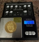 24k Gold Over Sterling .925 (25.11g) Big Round 1974 George C. Wallace political