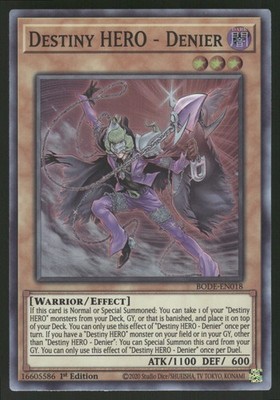 Destiny HERO - Denier Super Rare Burst of Destiny BODE-EN018 NM
