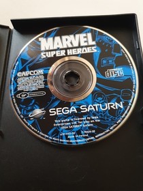 Sega Saturn Game Marvel Super Heroes Boxed With The Manual