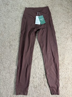 Halara Softlyzero Leggings Women's Small Brown Pockets Yoga