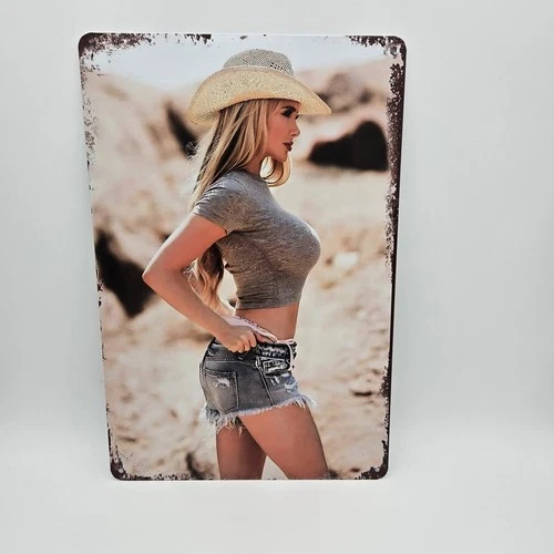 Vintage Tin Metal Signs - Pin Up Girls Sexy Posters Wall Decor Retro  Sign