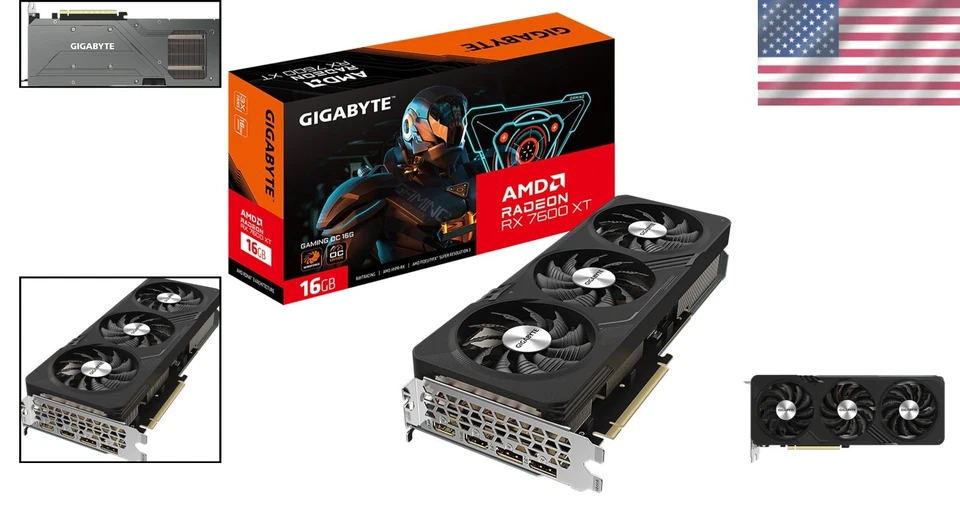 High-Performance Radeon RX 7600 XT Graphics Card with Dual HDMI & DisplayPort - Image 2 of 4