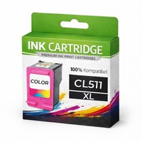 2 X Tintenpatrone CL511 FüR Canon Color C/M/Y Patrone Cl 511 Wie Original Pixma