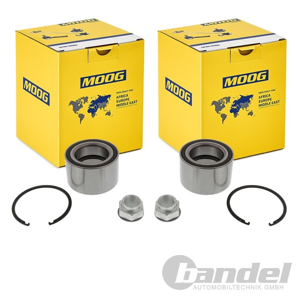 2X Moog RADLAGER-SATZ Vorne Passend FüR Nissan Interstar NV400 Opel Movano Renau-image