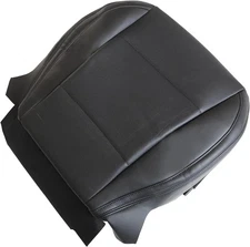 Front Driver Bottom Replacement Perforated Seat Cover Microfiber Leather Black