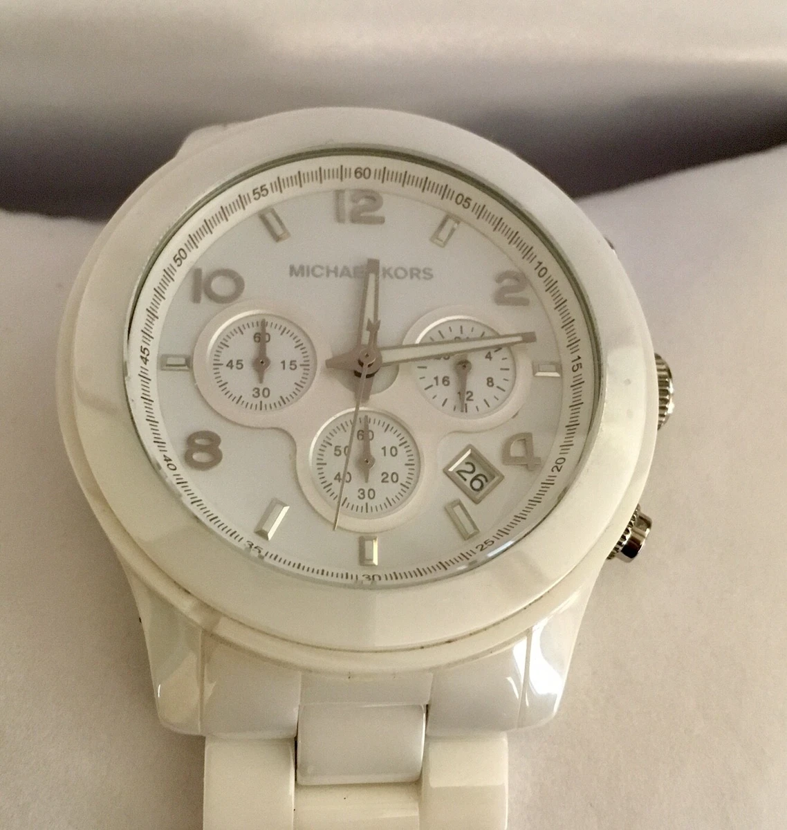 Michael kors porcelain sale watch