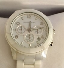 Unisex Michael Kors Ceramic Chronograph Watch MK5163