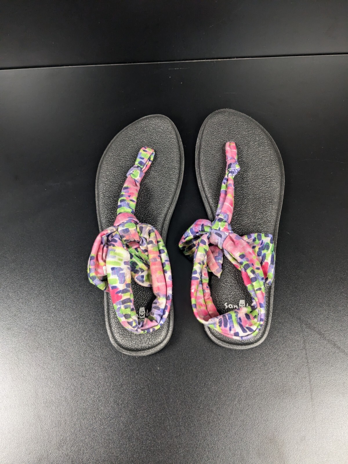 Sandals Sanuk Floral Print Yoga Sling  Women’s Size 9 Multicolor Comfort Summer-image