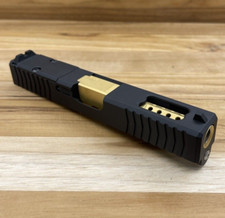 For Glock 19 Complete Slide gen 3 Sights Top Port Crown Ported Gold Barrel USA