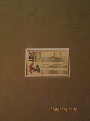 RHI NJ Rockin Rollers Vintage Defunct 1997 Team Logo Card Hockey Schedule