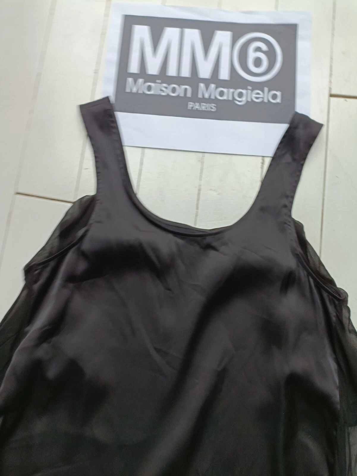 MAISON MARGIELA Maison Martin Margiela Piccolo Abito Nero LBD Taglia XS Costo STRAORDINARIO £500+