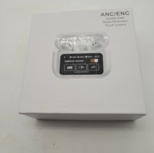 ANC/ENC Double Dark, TRANSLATING, Touch Control Fast Charging Ear Buds White