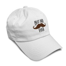 Soft Women Baseball Cap Best Dad Ever Mustache Embroidery Dad Hats for Men