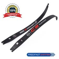 NIKA ARCHERY C2 lLim 68" Recurve Bow Limbs ILF Carbon Fibre Content 12-50lbs