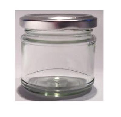30 x 30 ml kleine 1 Unze MINI GLAS GLÄSER SILBERDECKEL Marmelade HOCHZEIT GESCHENKE KÖRBE 1 Unze