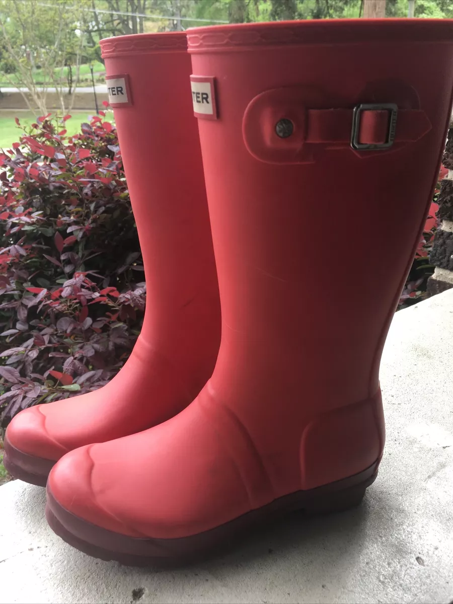 Hunter hyper top pink boots
