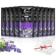 Paraffin Wax Refills-10 Pack Lavender Scented Paraffin Wax for Hand and Feet, Pa