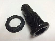 THRU HULL FITTING SEACHOICE 18171 1-1/8" HOSE BLACK plastic boat hardware barb