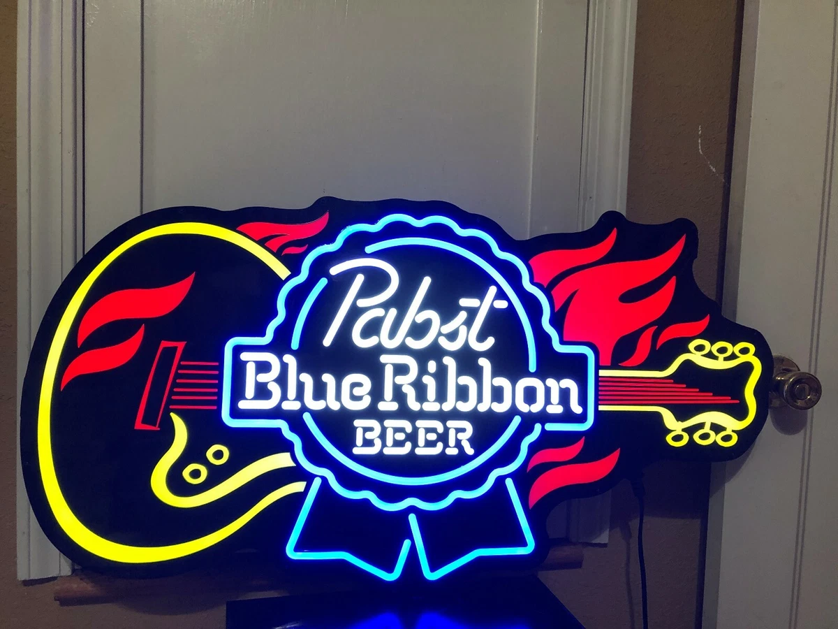 Pabst blue ribbon neon light discount