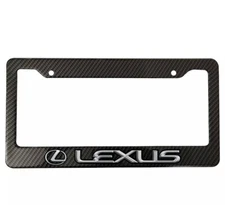 For Lexus Carbon Fiber License Plate Frame Car Truck SUV NEW US