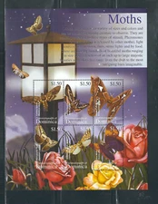 Dominica SC # 2380a-f And 2384 MOTHS  . MNH