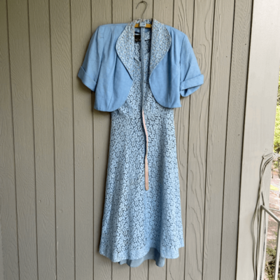 princess polly baby blue dress Carina Navy Bolero main image 0