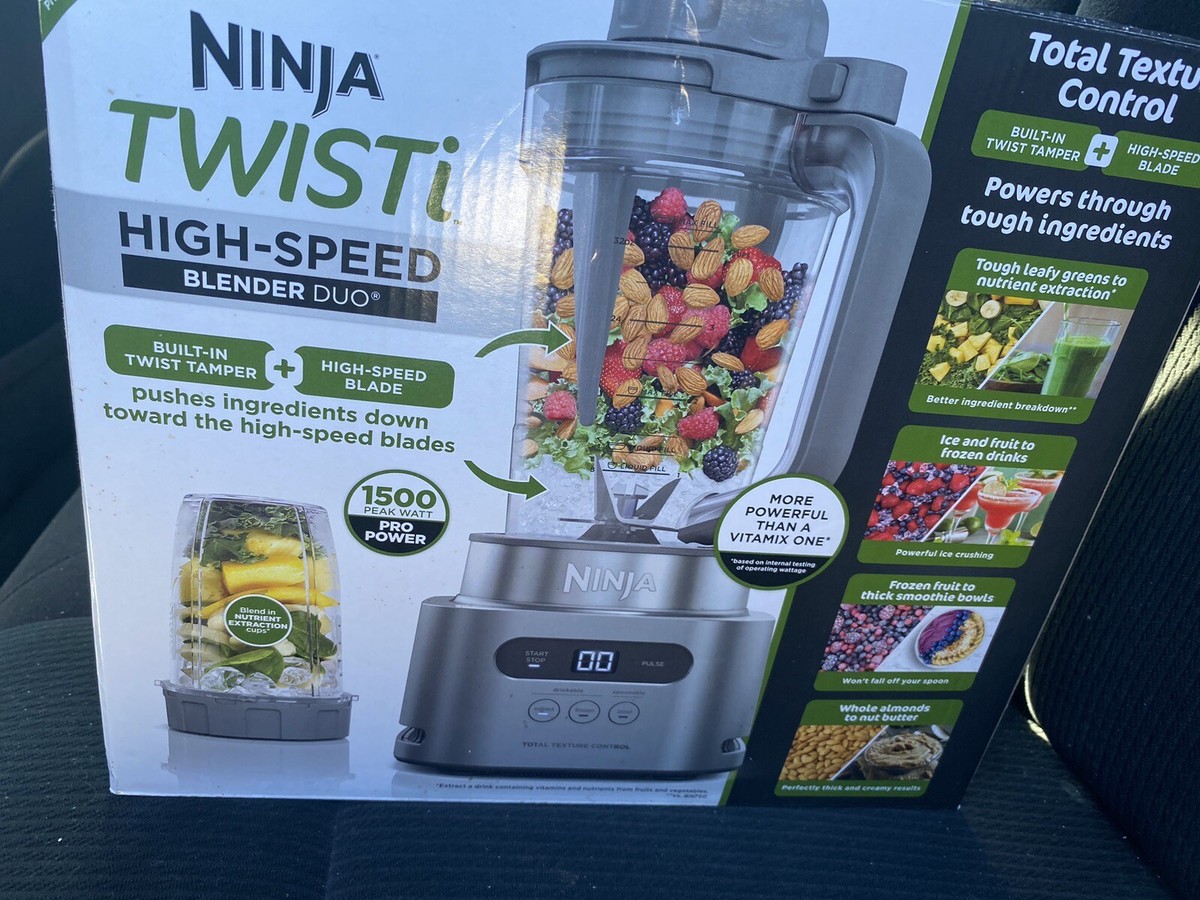 Ninja TWISTi, High Speed 34 oz. Blender Duo 3 Preset Auto-iQ Programs Ss150