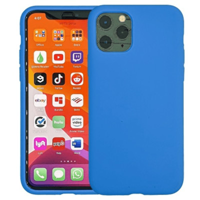 Liquid Silicone Rubber Shockproof Case BLUE For iPhone 13