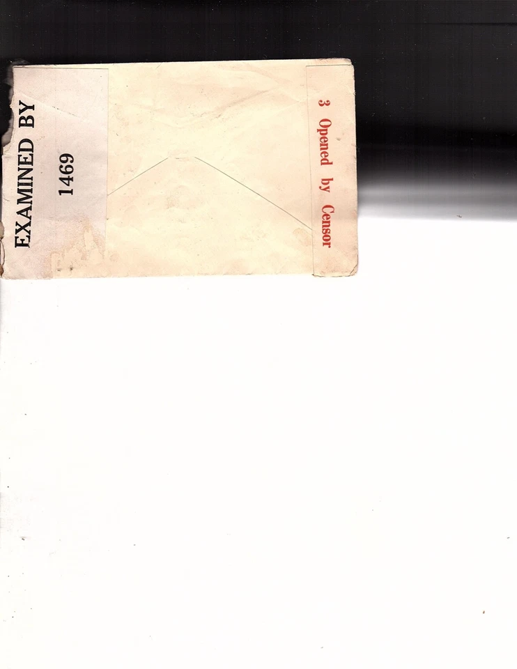 1941 Sydney Australia Commercial Censored cover To N Arlington NJ (dg - Image 2 of 2