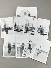 Vintage Snapshot Photos Lot ~ Jackman, Maine ~ People Cars Church