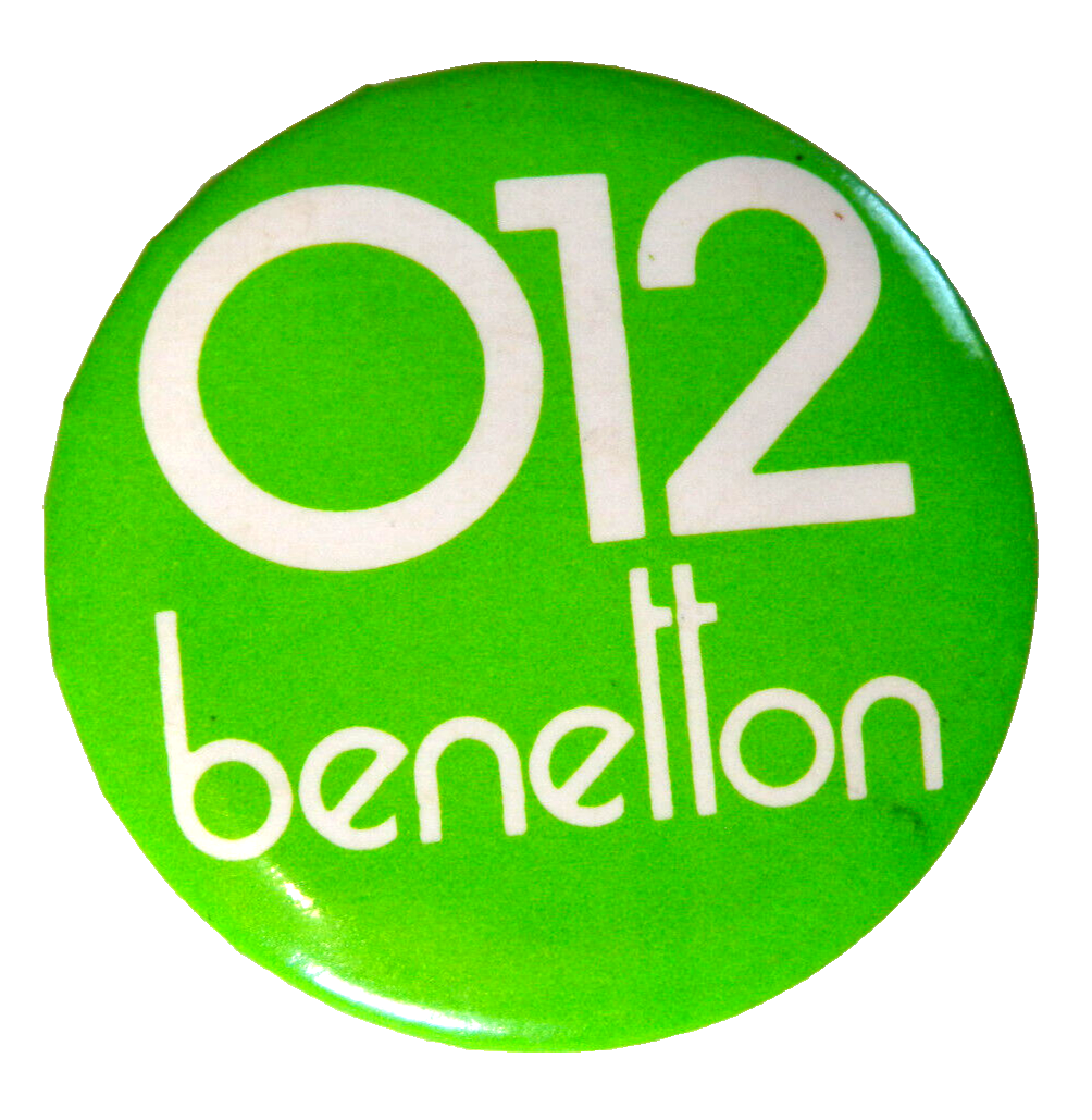 012 Benetton Clothing Company Vintage Round Pinback Button