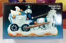Vintage Artmark 1989 Midnight Ride Witch - In Box. Rare retro Halloween Decor