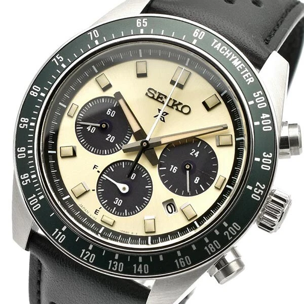 Orologio Uomo Cronografo Solare SEIKO PROSPEX SBDL115 Oro SPEEDTIMER Verde Re... - Immagine 4 di 4