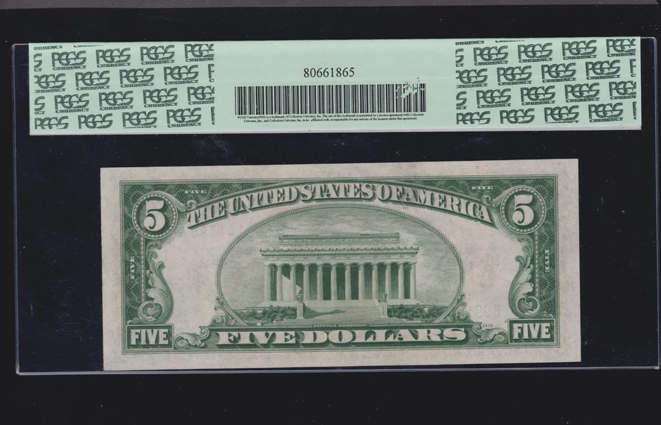 US 1934A $5 FRN New York FR 1957-B PCGS 64 PPQ V Ch CU (795) - Image 2 of 2