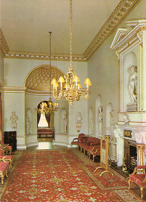 Postkarte Norfolk Holkham Hall Holkham die Lange Galerie unbesendet  