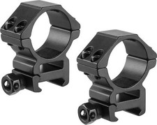 X2 Barska Black Medium Weaver Picatinny Style 30mm Tube Rail Scope Rings AI13188