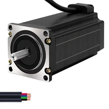 Nema 23 Stepper Motor 112mm 3N.m(425oz.in) 4.2A 4-Lead 2 Phrase Shaft CNC Router